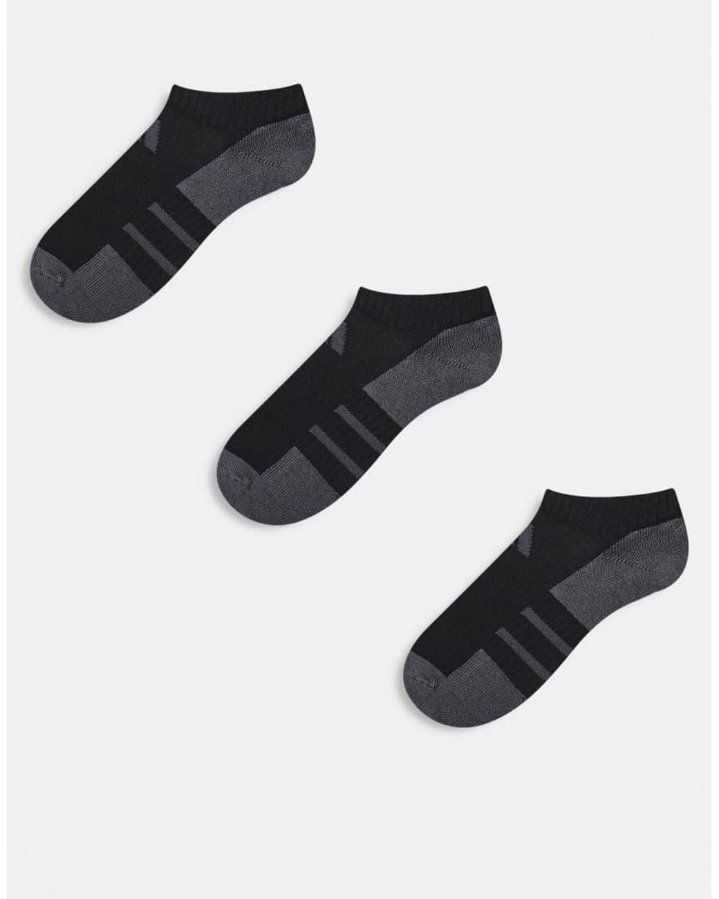 Adidas Originals Black Adidas Running Essentials 3 Pack Ankle Socks
