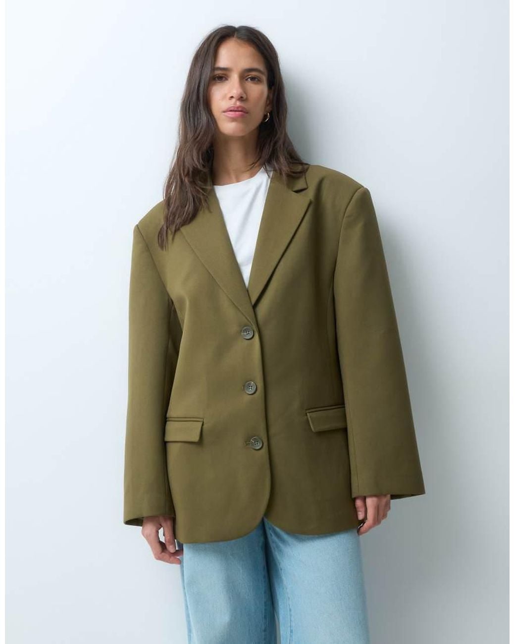 ASOS Green Tailored Oversized Blazer
