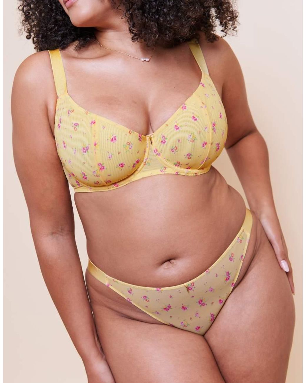 Curvy Kate Pink Cool Cat Tanga
