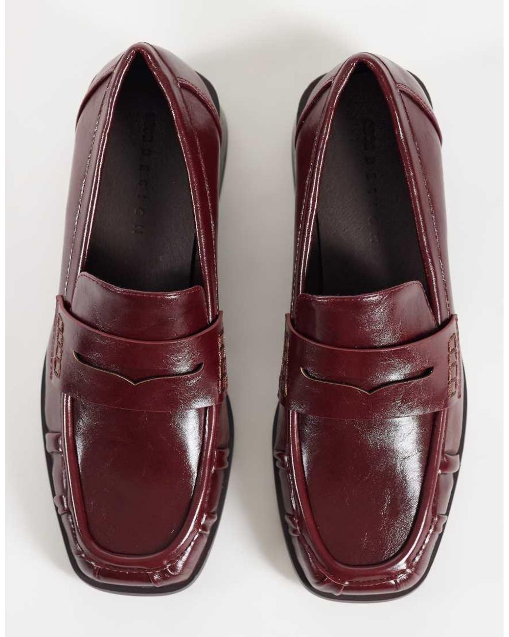 ASOS Purple Marisol Ruched Round Toe Heeled Loafers