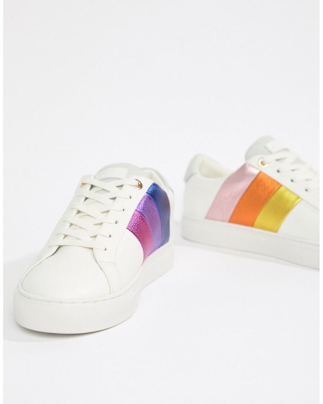 Kurt geiger rainbow trainers Clearance