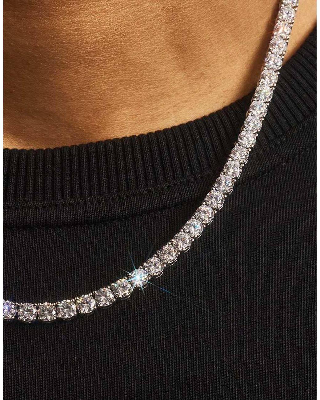 CERNUCCI White 5Mm Tennis Chain for men