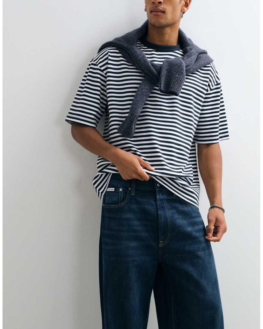 Calvin Klein Blue Relaxed baggy Jeans for men