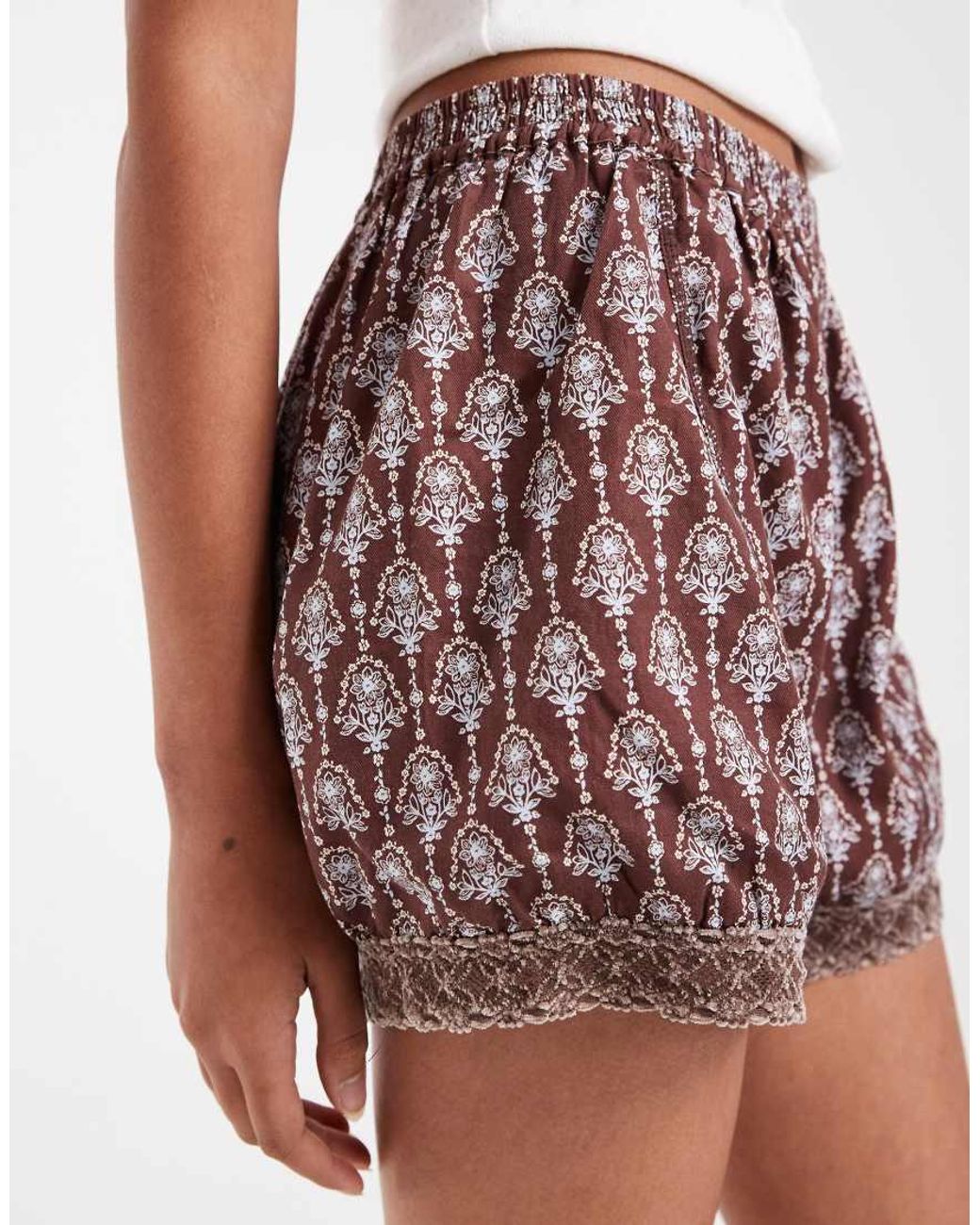 Free People Purple Made You Blush Boxers