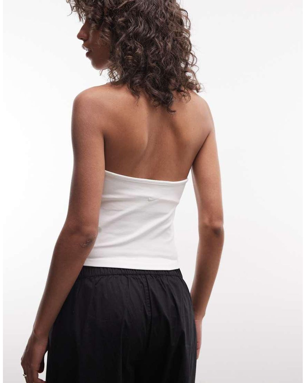 Nike White Halter Neck Top