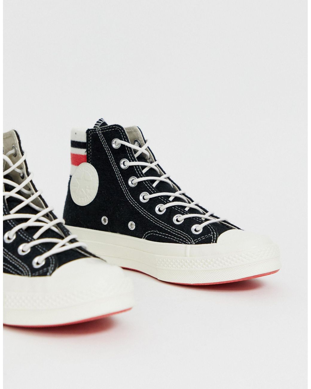 Converse Women's Black Chuck '70 Hi Meet 80's Sneakers