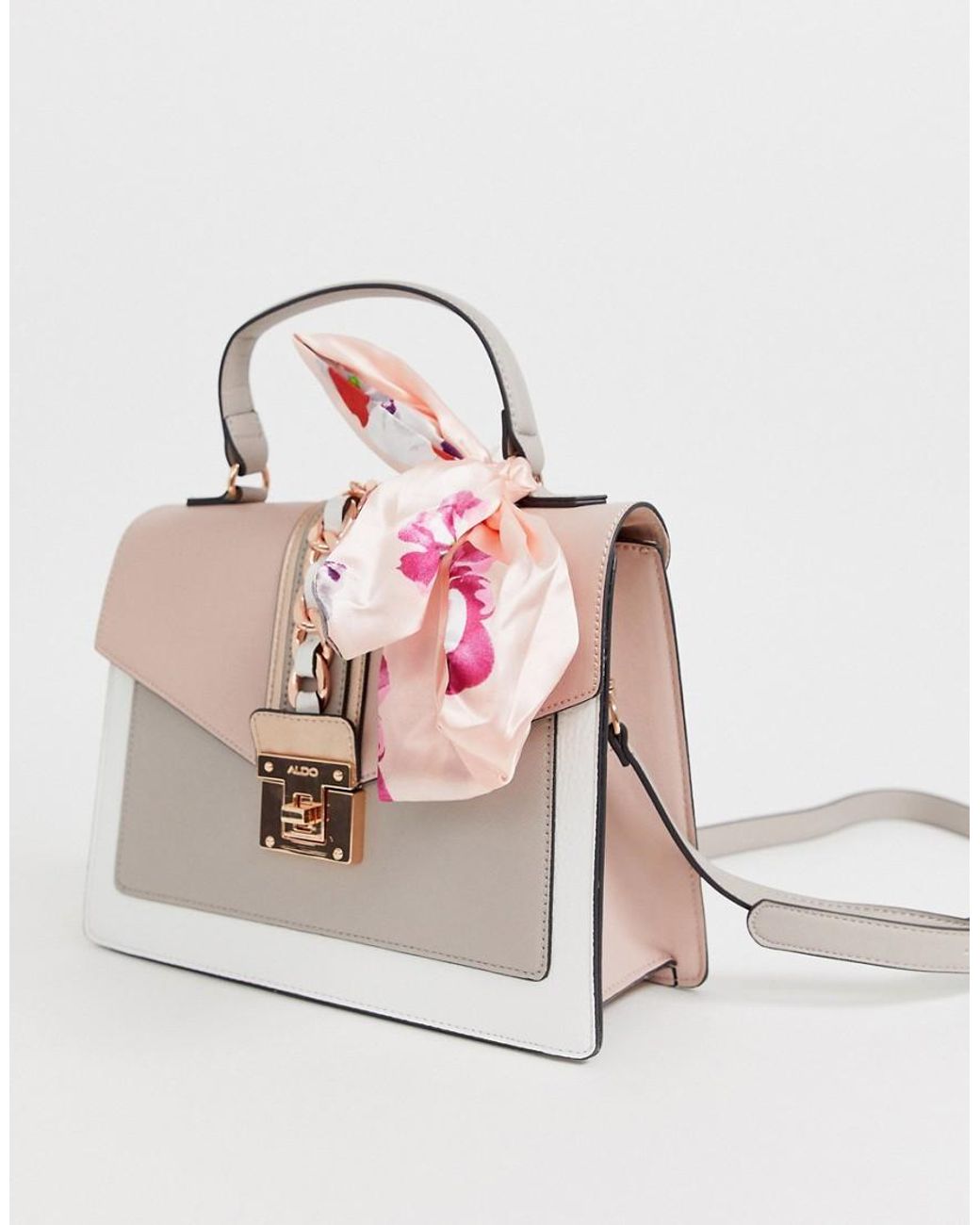 Glendaa - Petit sac à poignée sur le dessus avec chaîne et foulard non  amovible ALDO en coloris Rose | Lyst