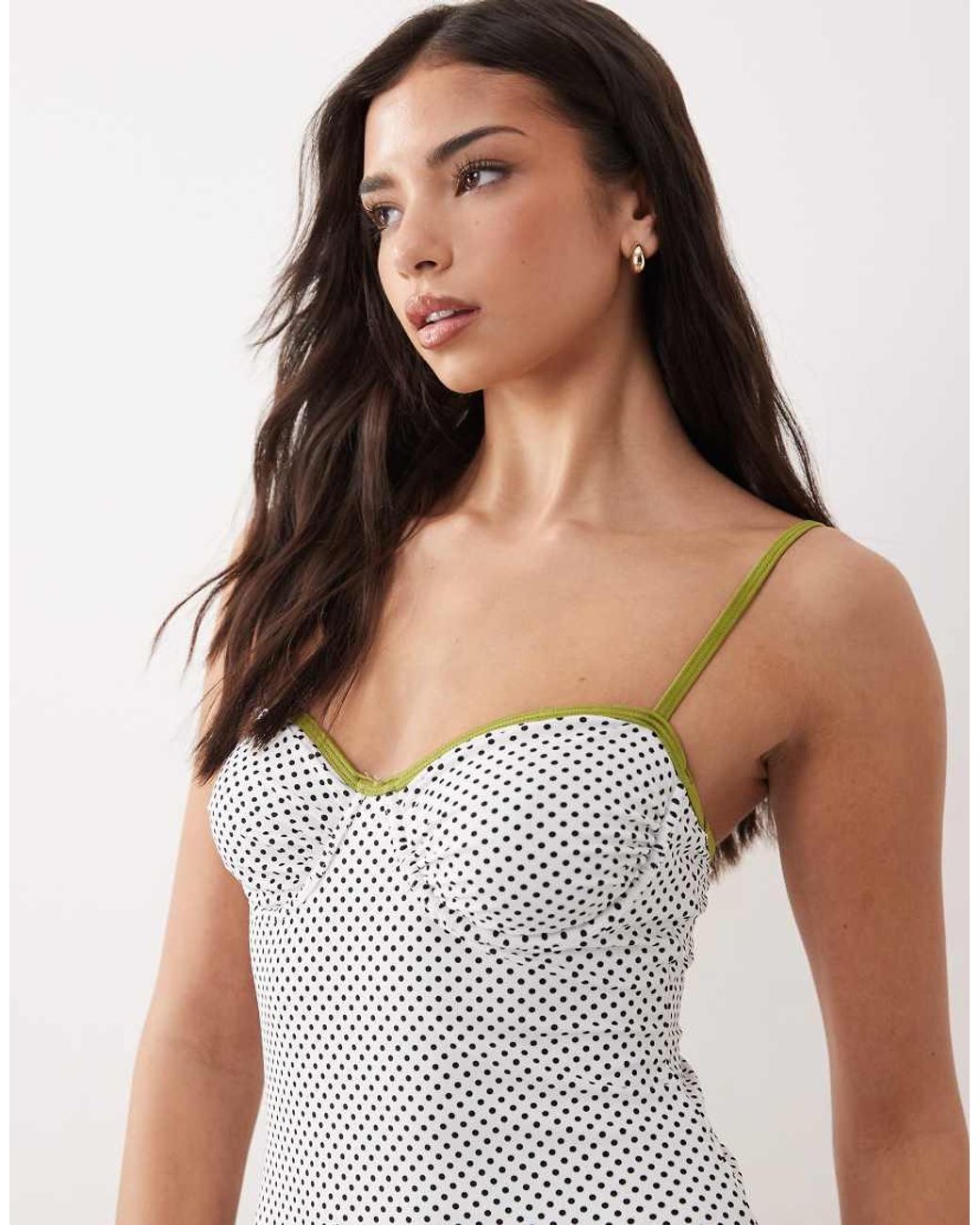 Candypants White Underwire Swimsuit With Contrast Trim