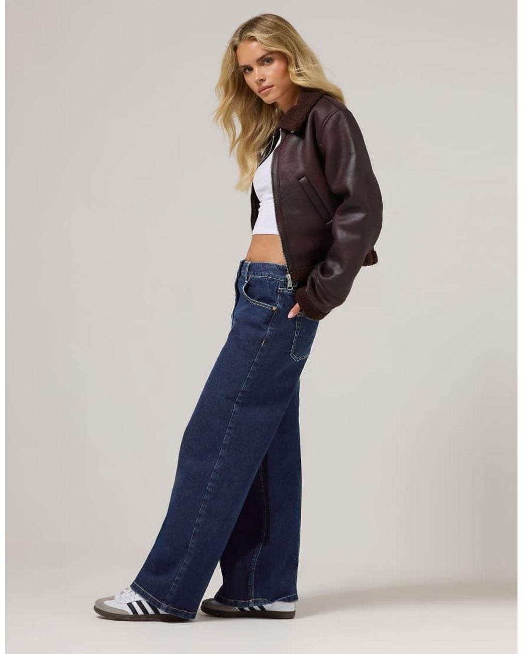 PixieGirl Blue Petite Wide Leg Jeans