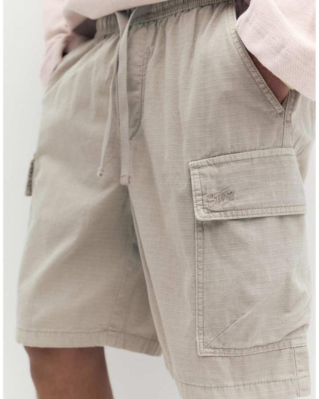 Bermuda Stile Cargo di Pull&Bear in Natural da Uomo