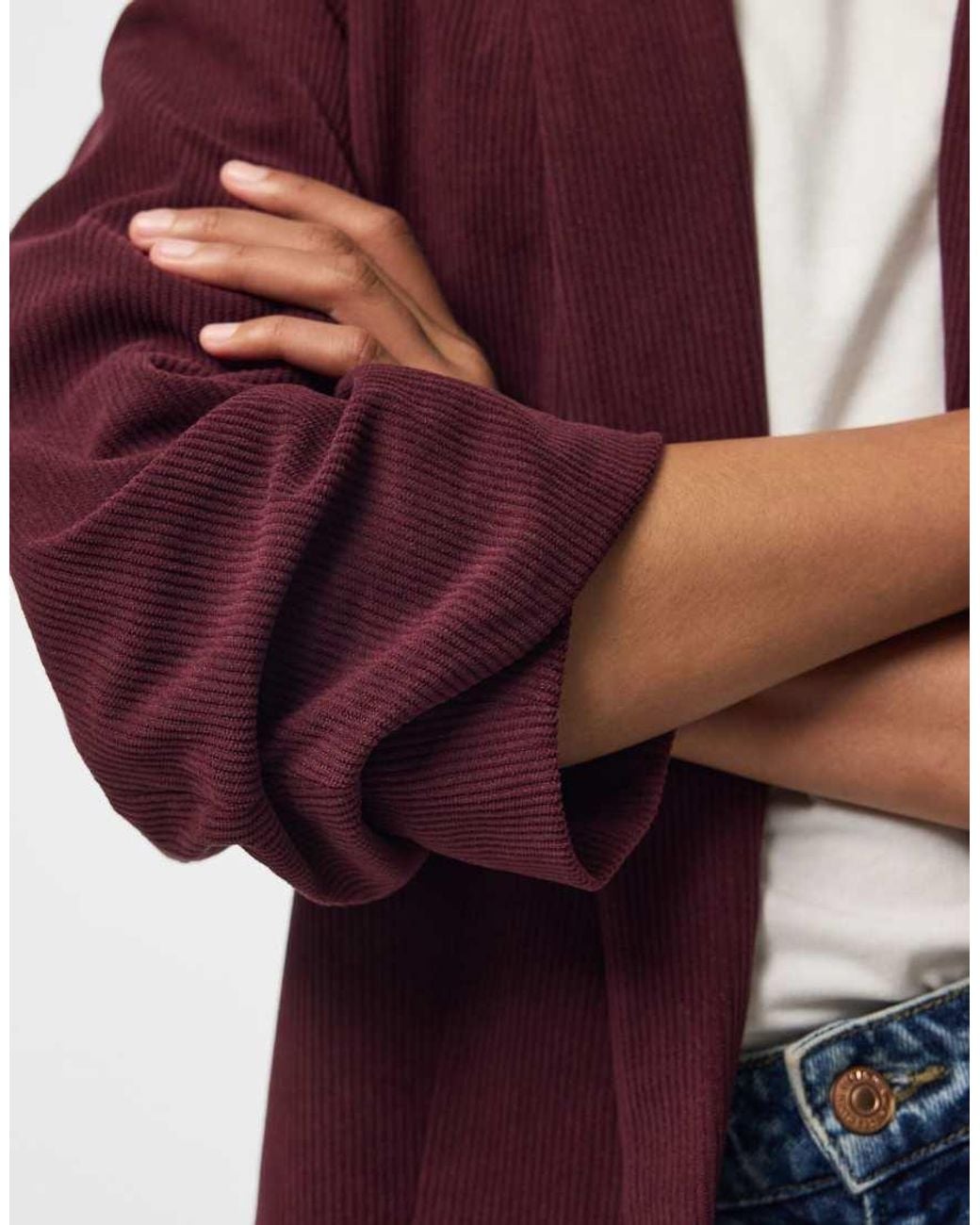 Pieces Purple Blazer