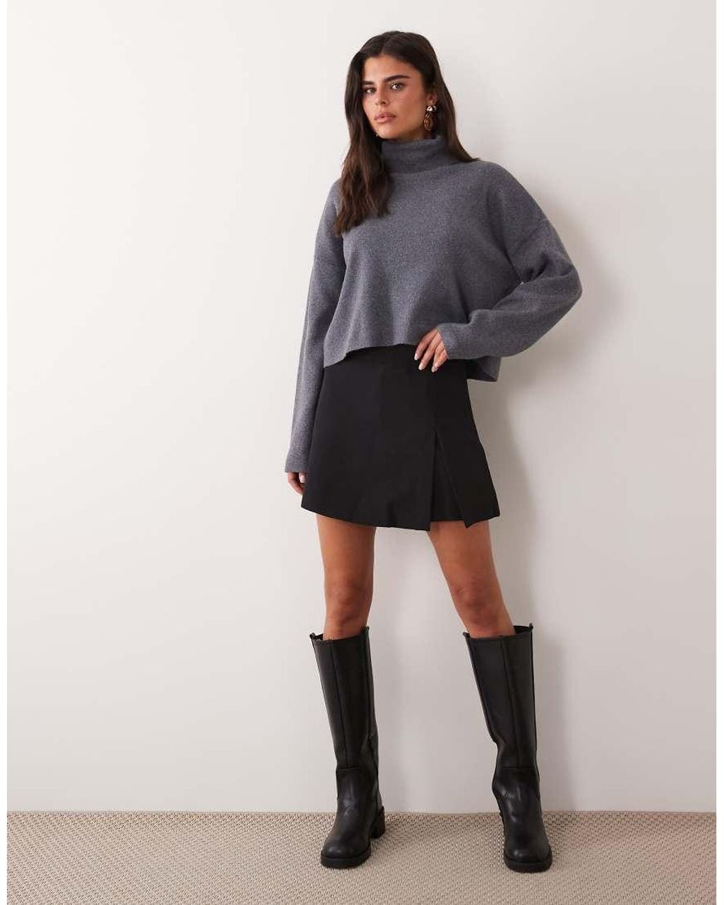 Vila Gray Mini Skort