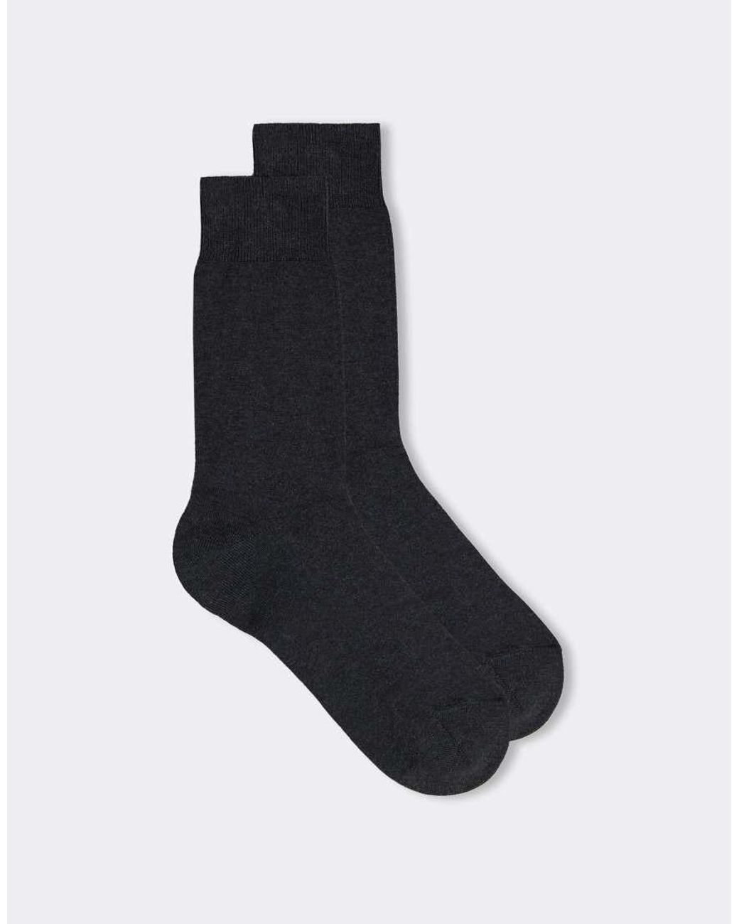 Intimissimi Black Short Warm Cotton Socks for men