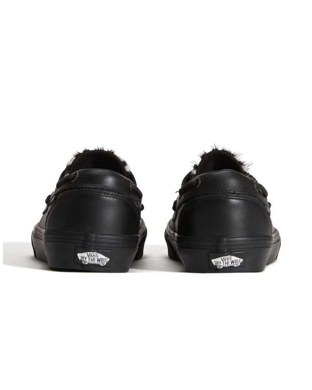 Vans Black 2-Eyelet Boat Shoe Sneakers