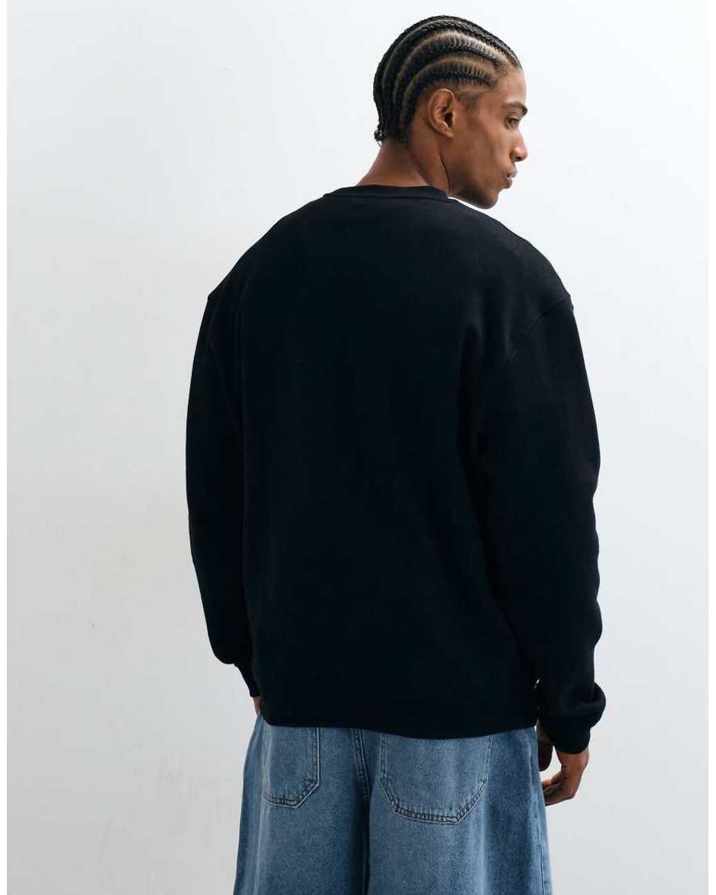 ASOS Blue Essentials Sweatshirt for men