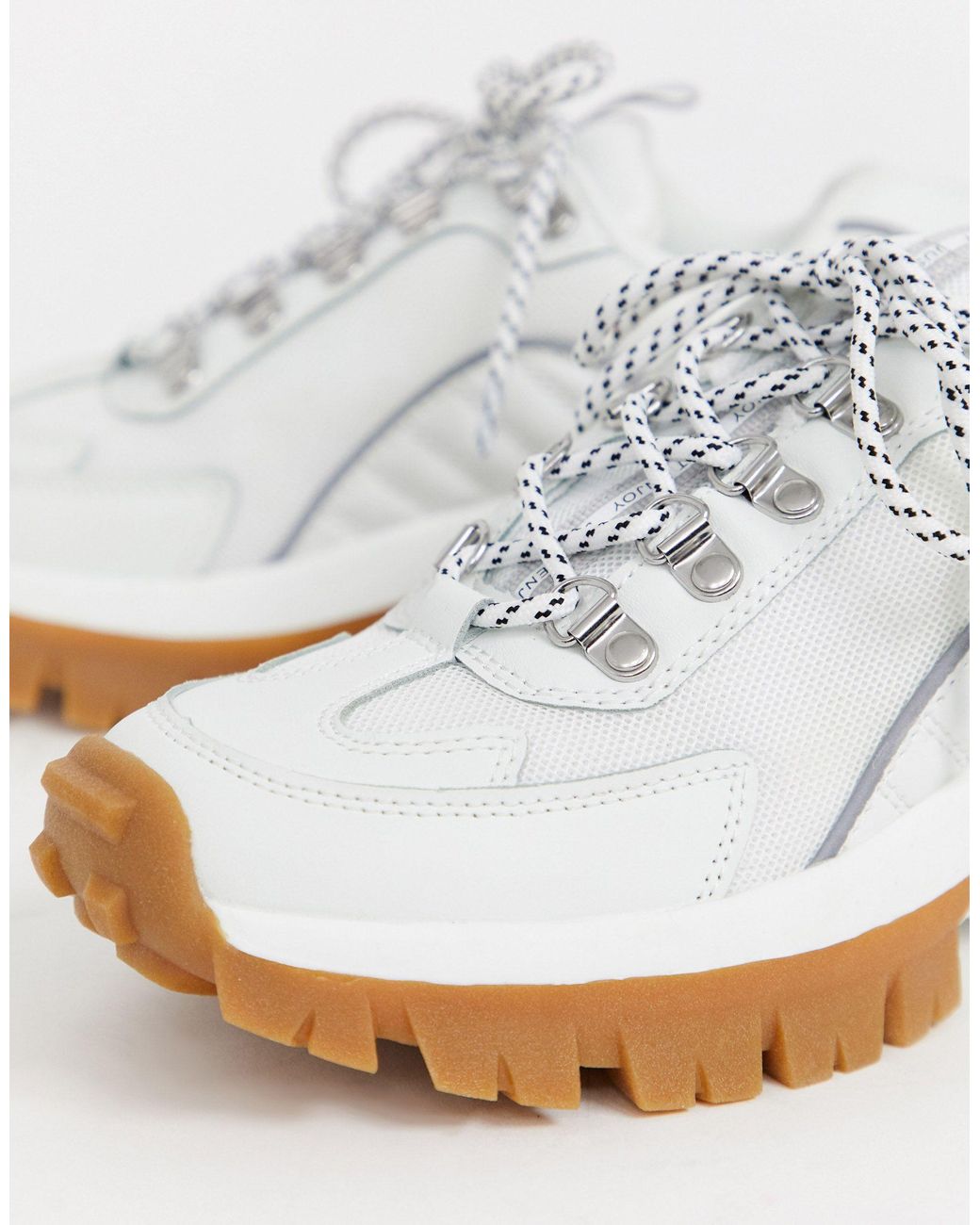 Stradivarius Gum Sole Chunky Trainers in White Lyst
