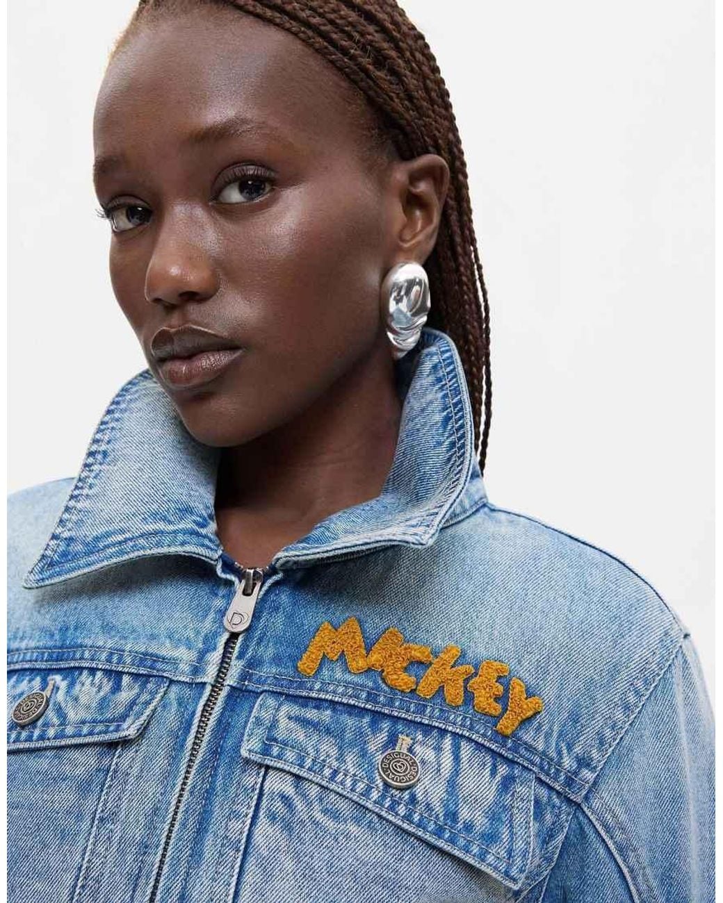 Chaqueta Estampada Mickey En Desigual de color Blue