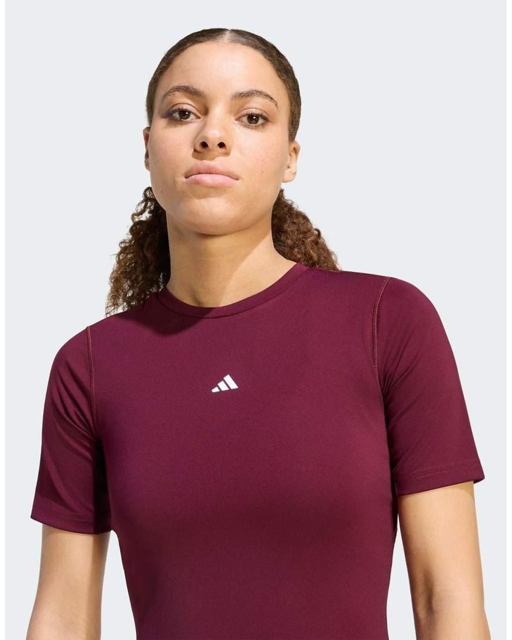 Adidas Originals Red Techfit Training Tee
