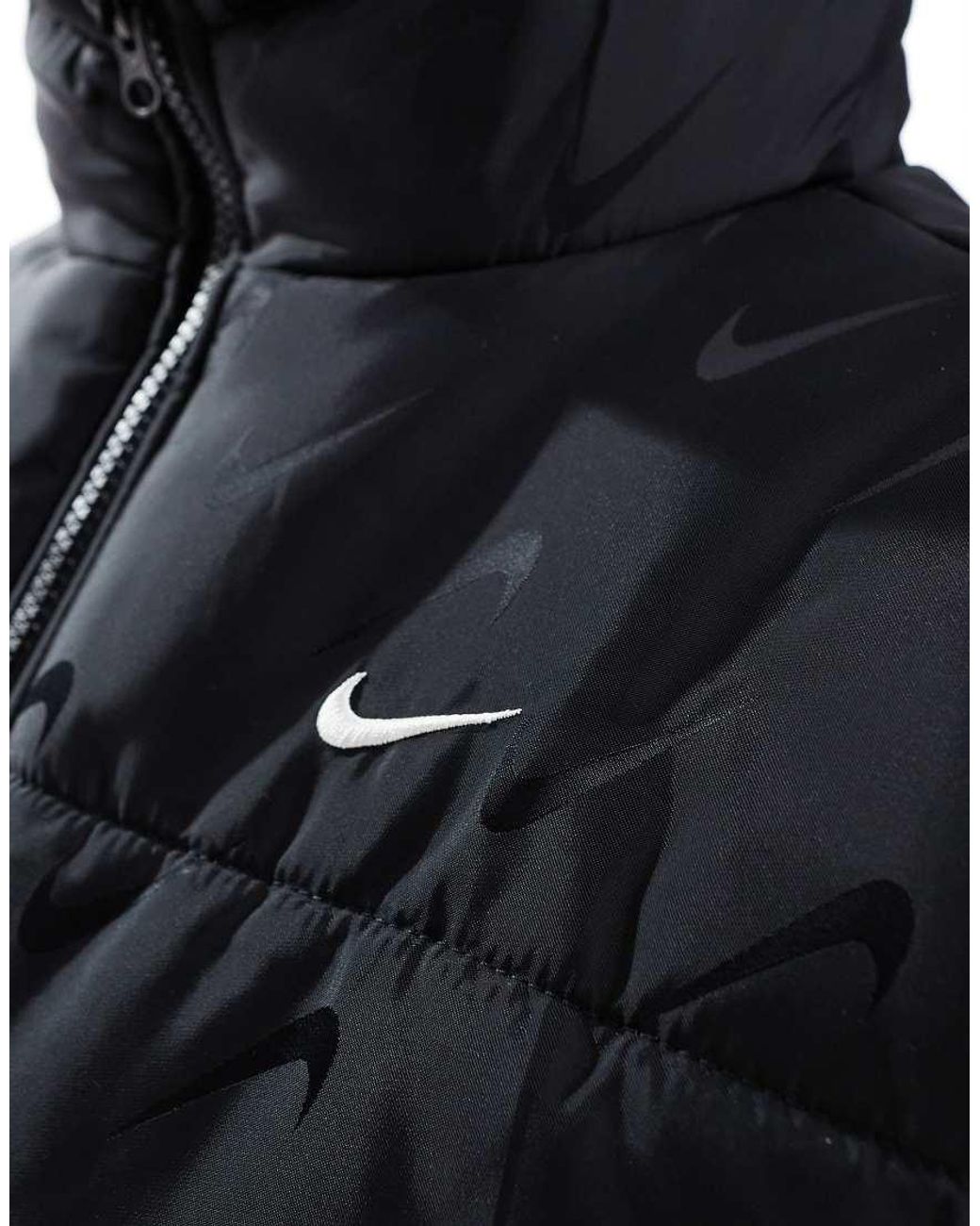 nike cropped puffer jacket