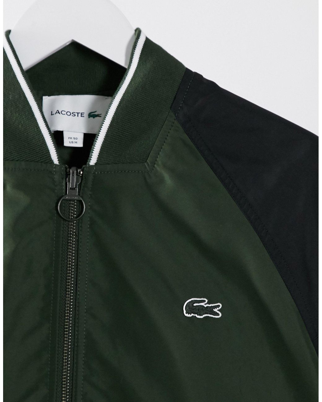 Lacoste Reversible Bomber Jacket-brown in Green for Men | Lyst