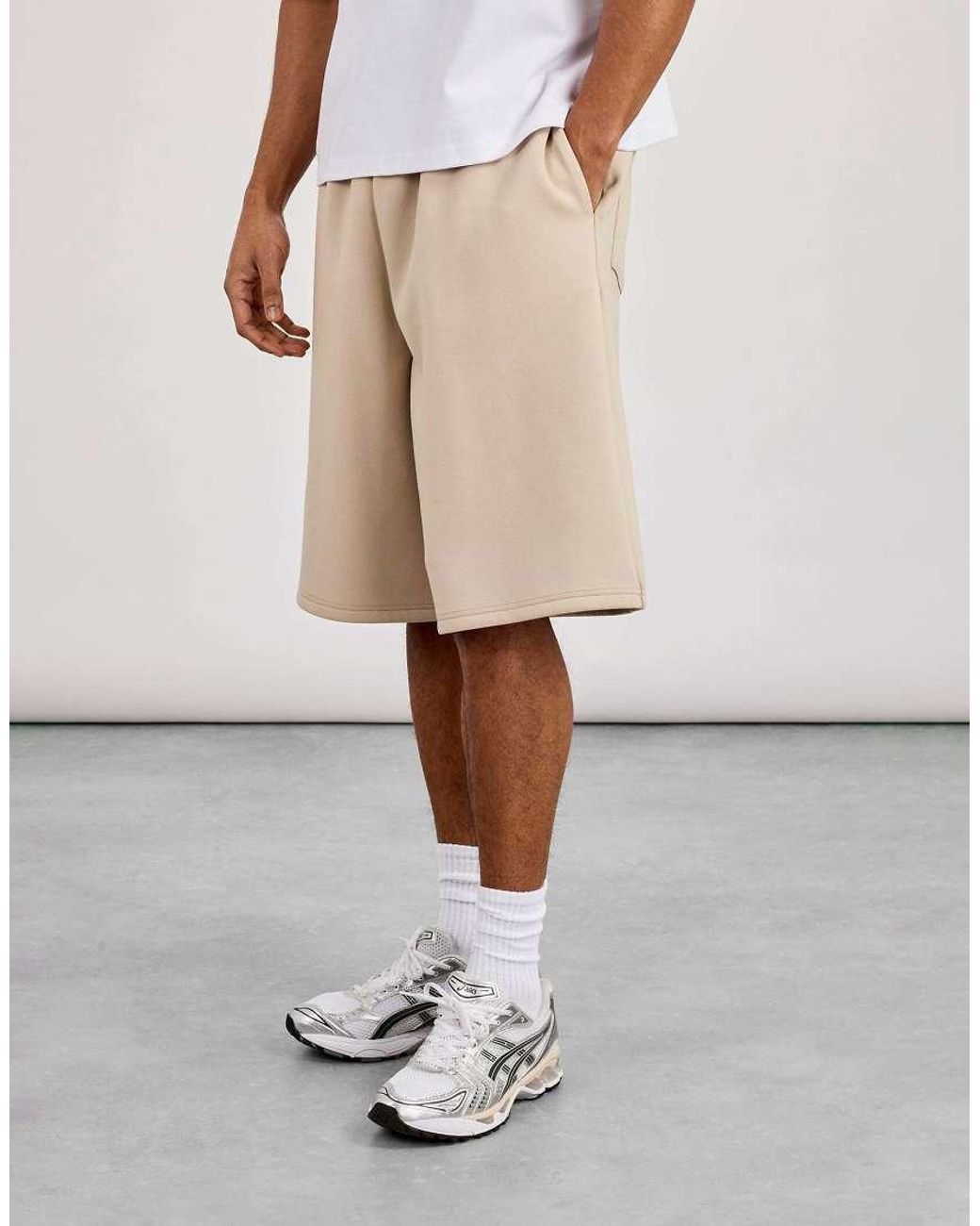 CERNUCCI Natural Double Knit Jort for men