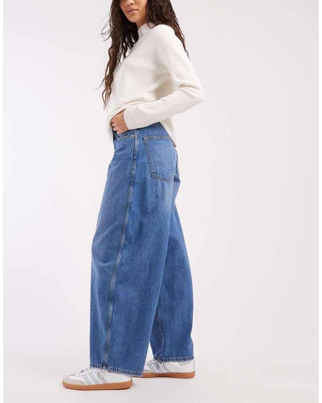 ONLY Blue Taylor High Waist Barrel Jeans
