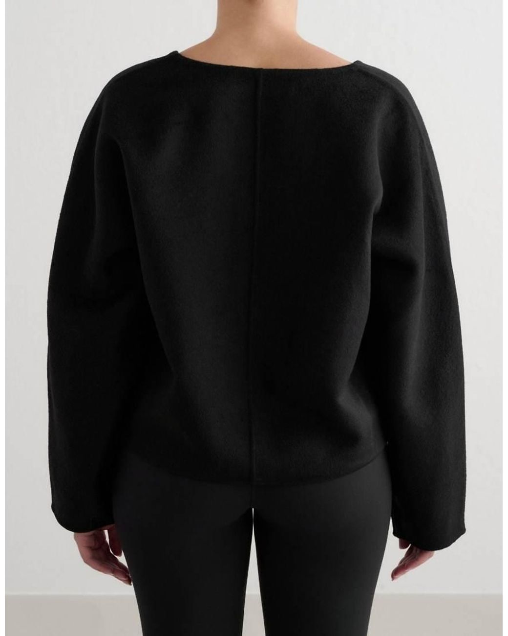 Aim'n Black Wool Sweatshirt