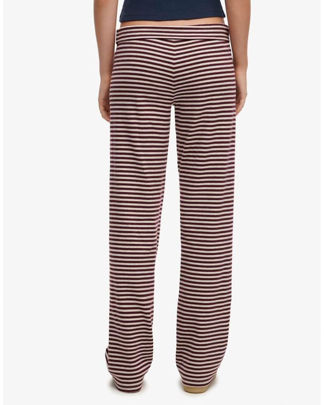 Superdry Blue Athletic Essentials Stripe Jersey Trousers