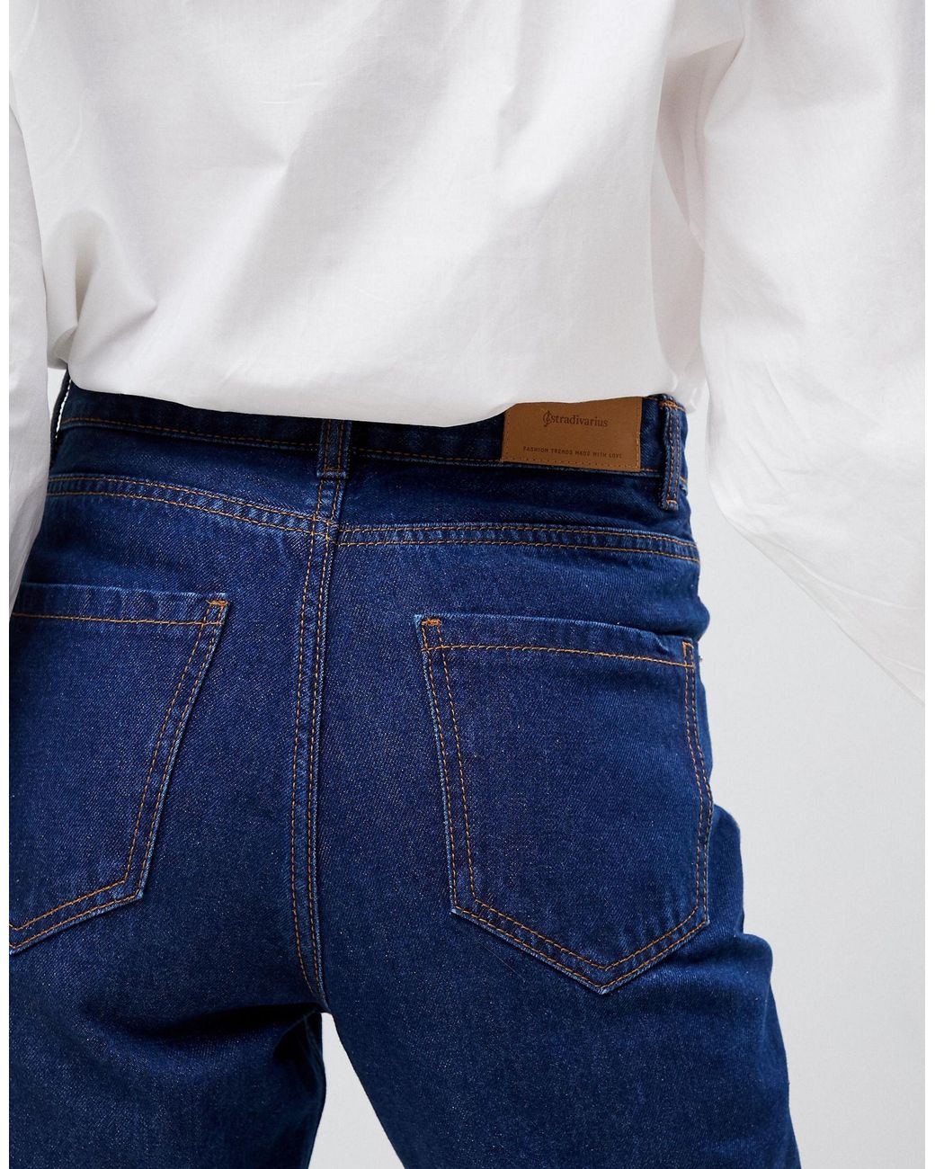 stradivarius mom fit jeans