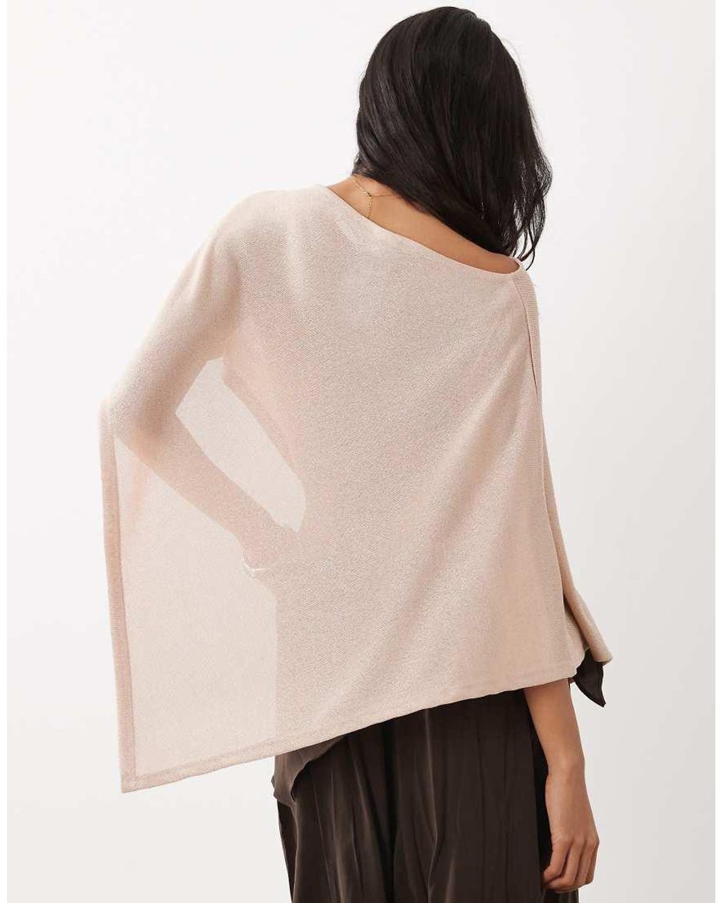 Gina Tricot Natural Poncho Top