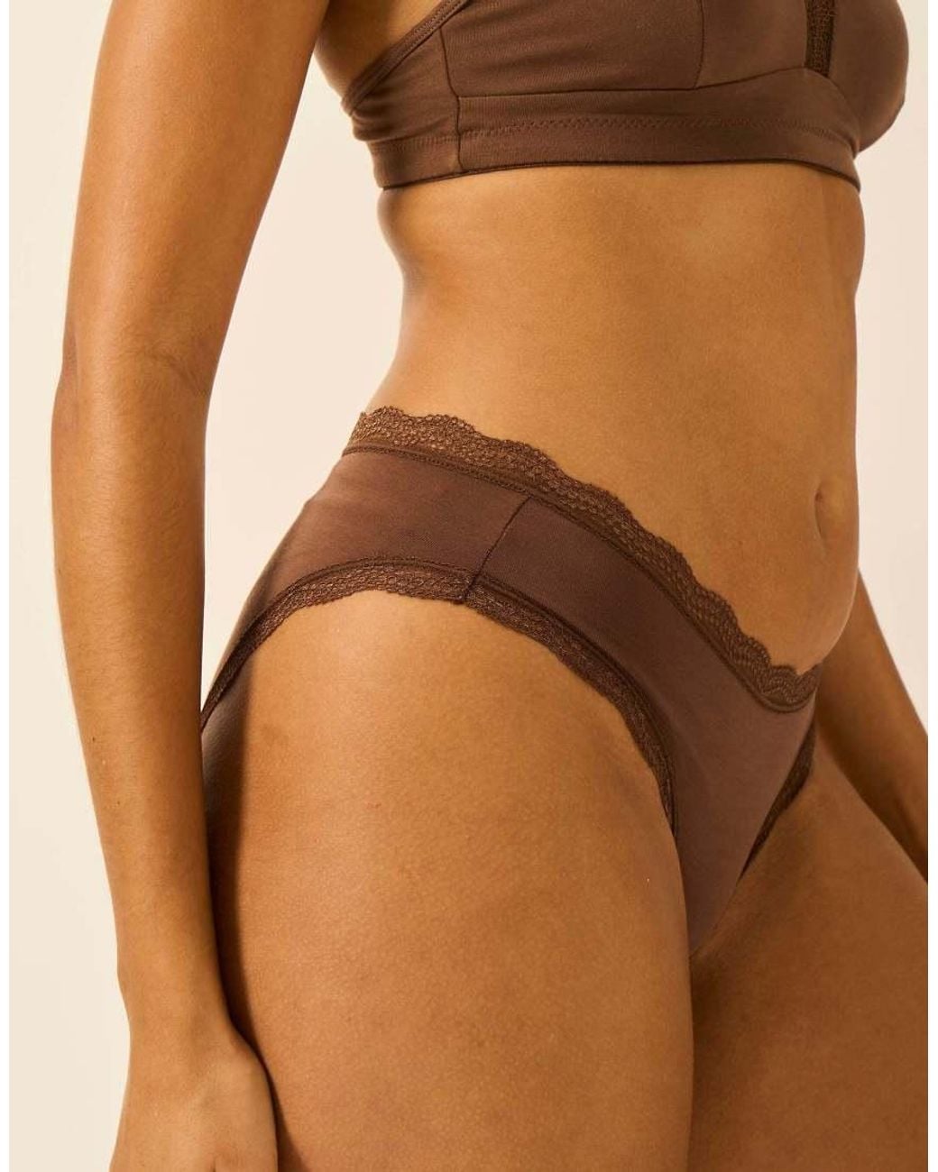Stripe & Stare Brown The Original Knicker Four Pack