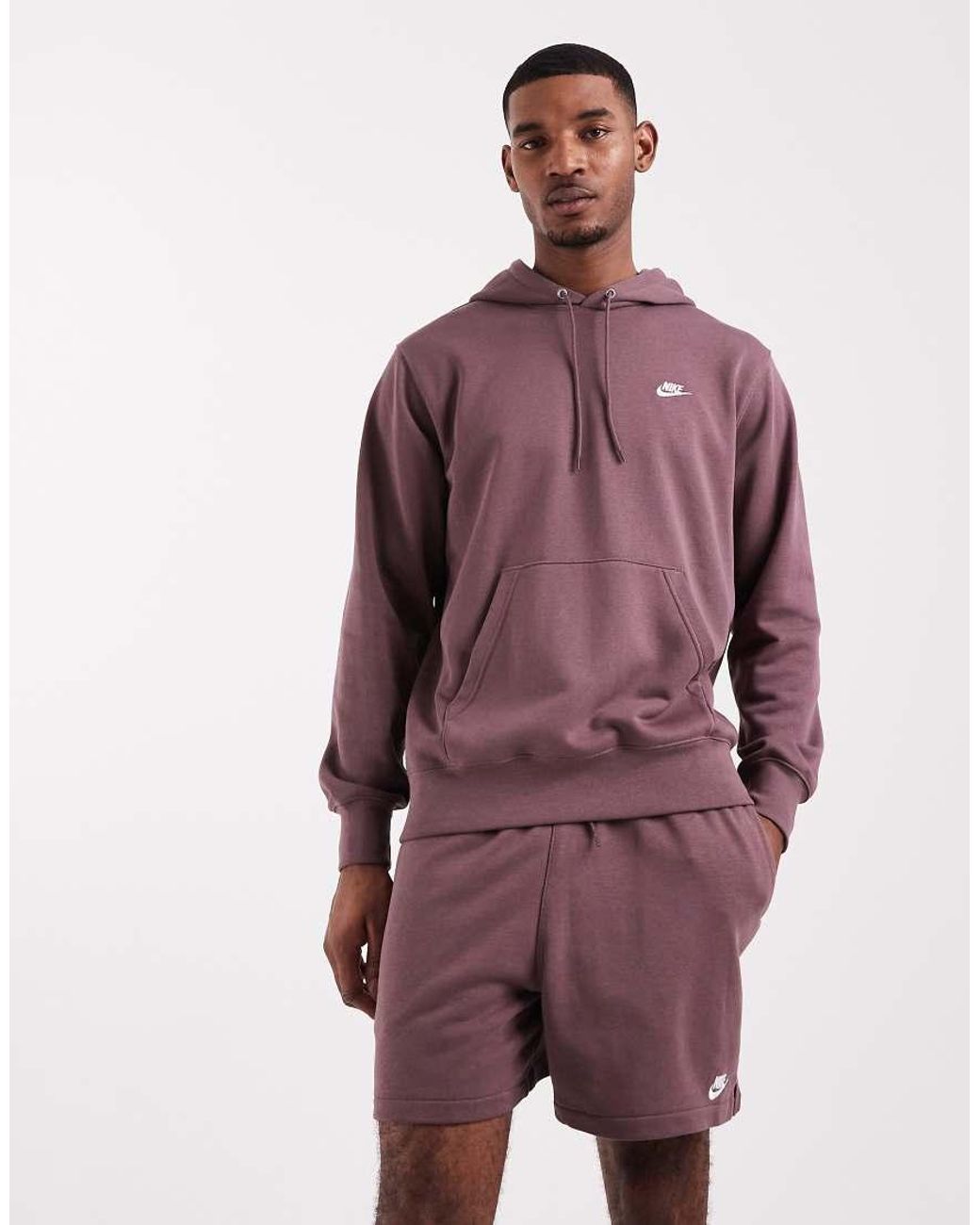 Nike Red Club French Terry Shorts for men