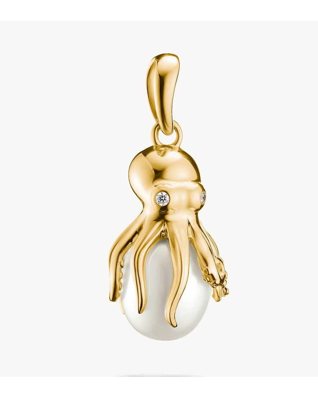 Thomas Sabo Metallic Pendant Octopus With Pearl