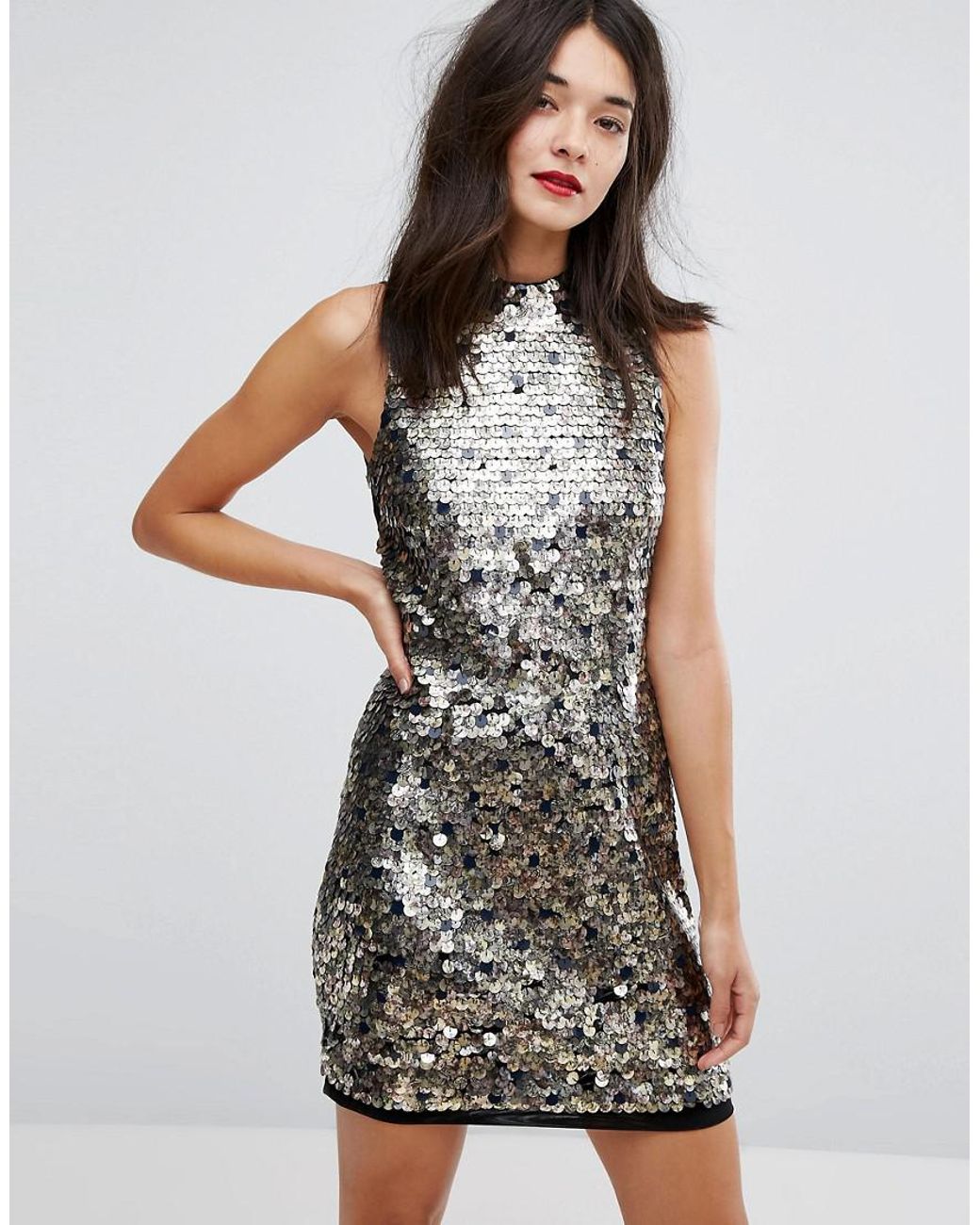 French connection glitter deals dress