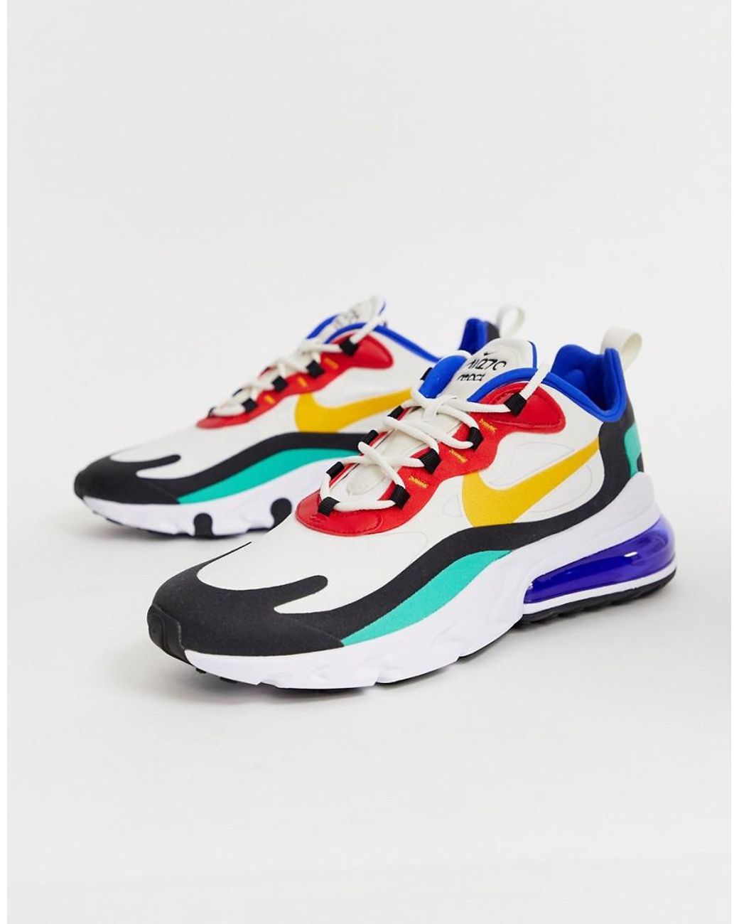 air max 270 react neoprene and faux leather sneakers