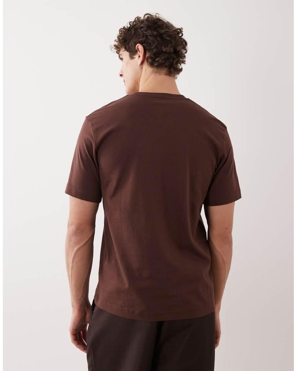 ARKET Brown Midweight Jersey T-shirt for men