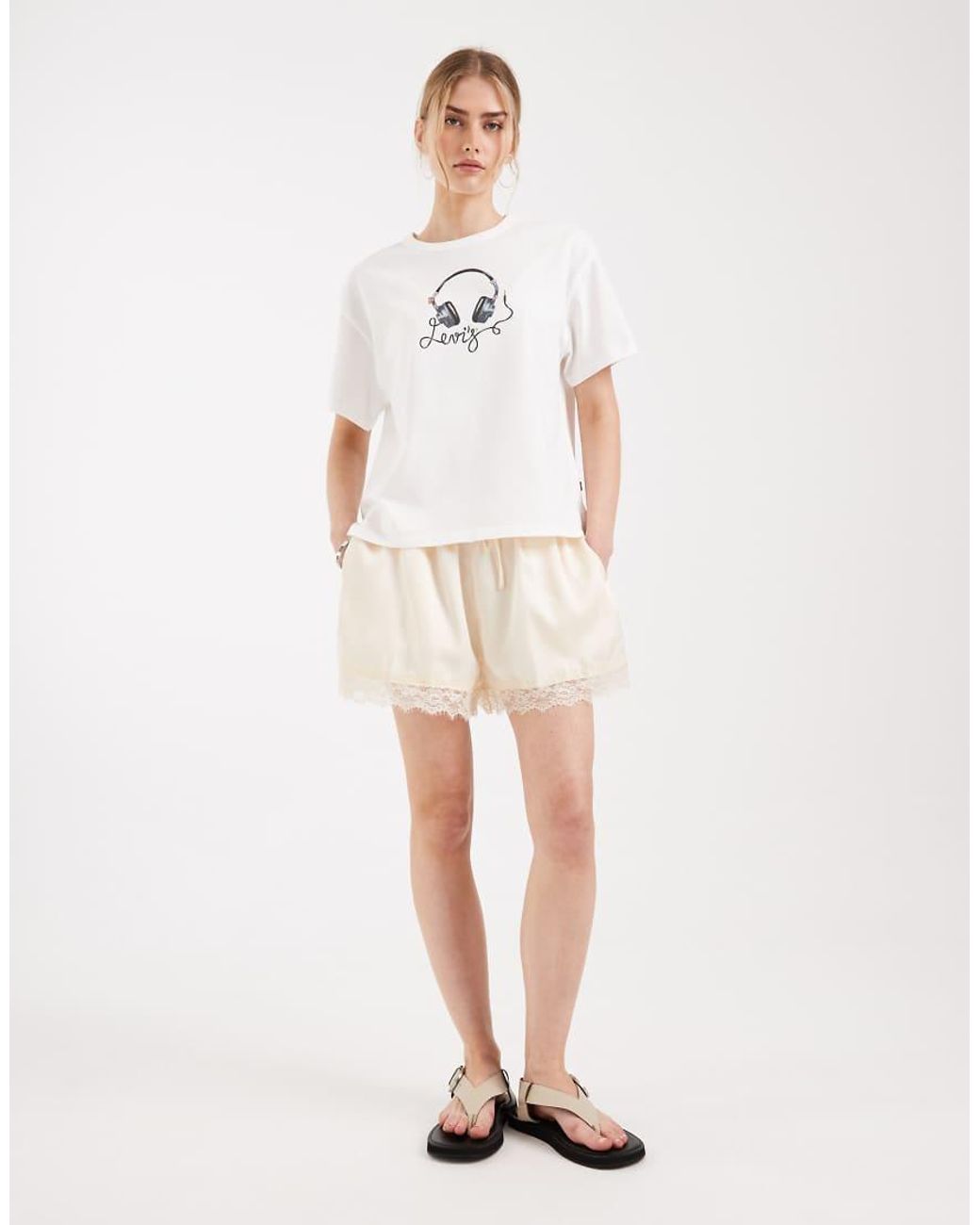 Levi's White Music Graphic Vintage Tee