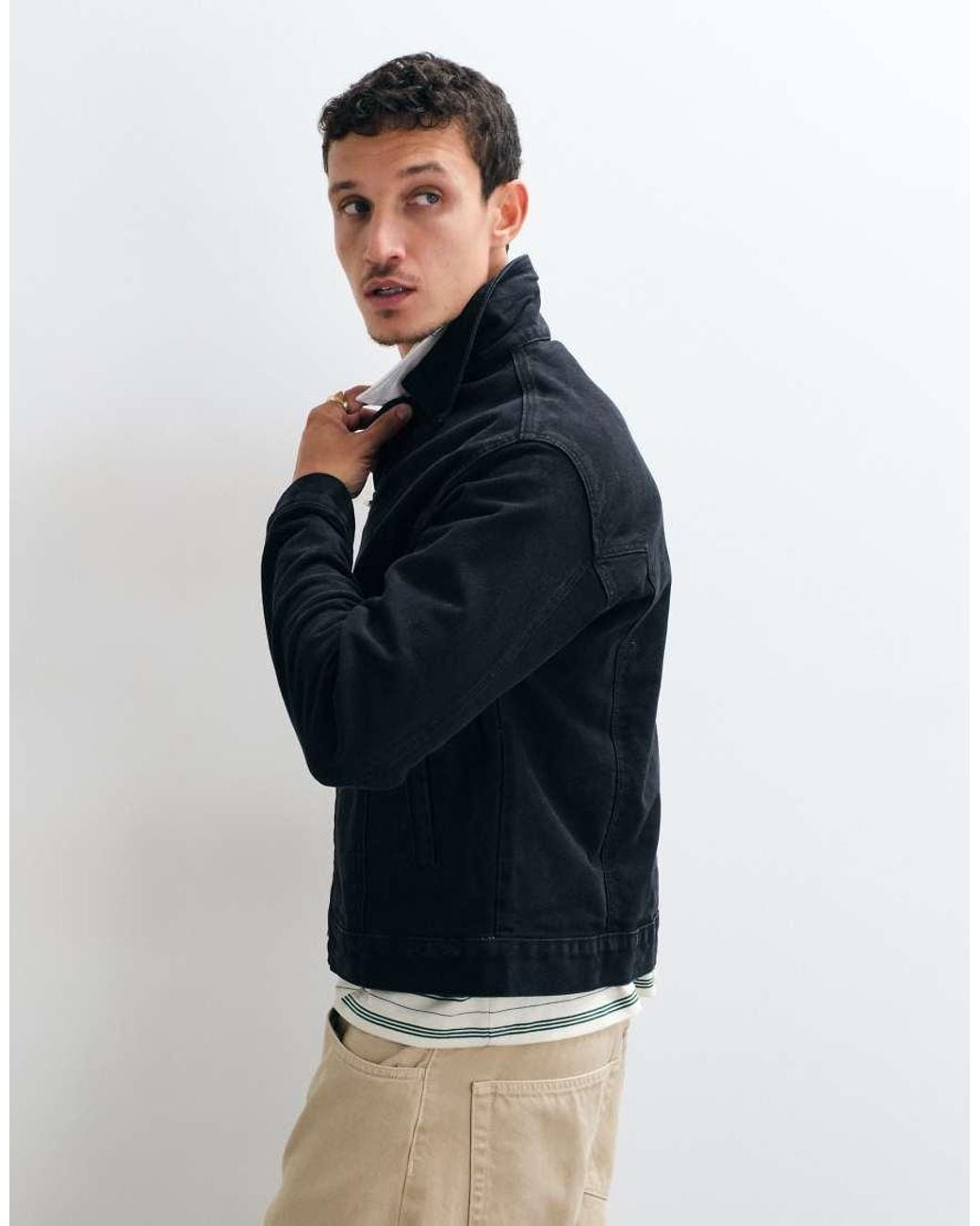 Colt MCR Blue Colt Premium Boxy Fit Canvas Fireman Clasp Jacket for men