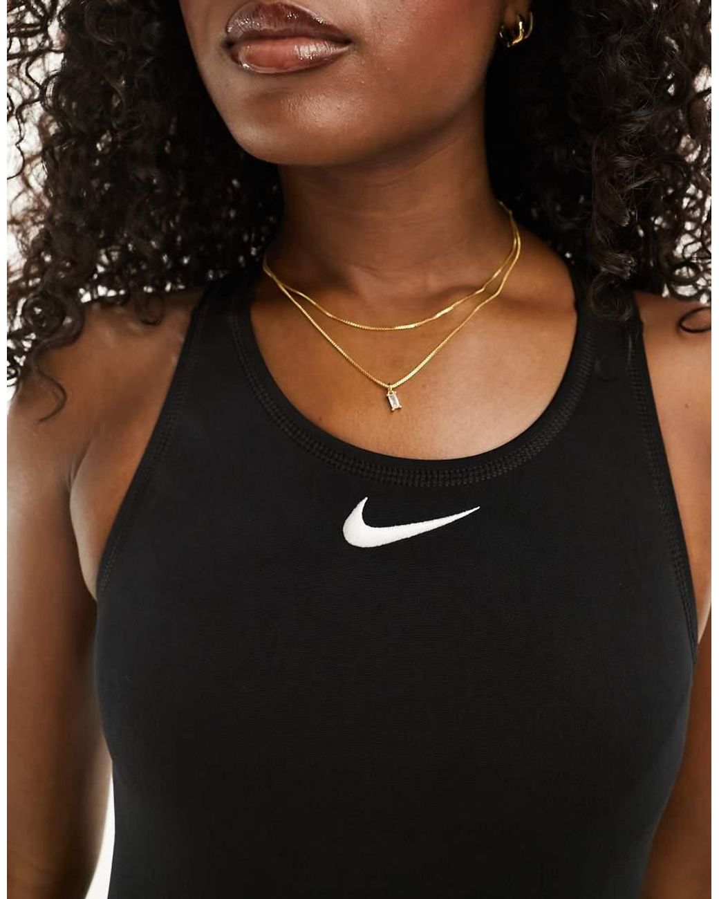 Nike Brown Nike Hydrastrong Waterpolo Tight Fit Performance Swimsuit