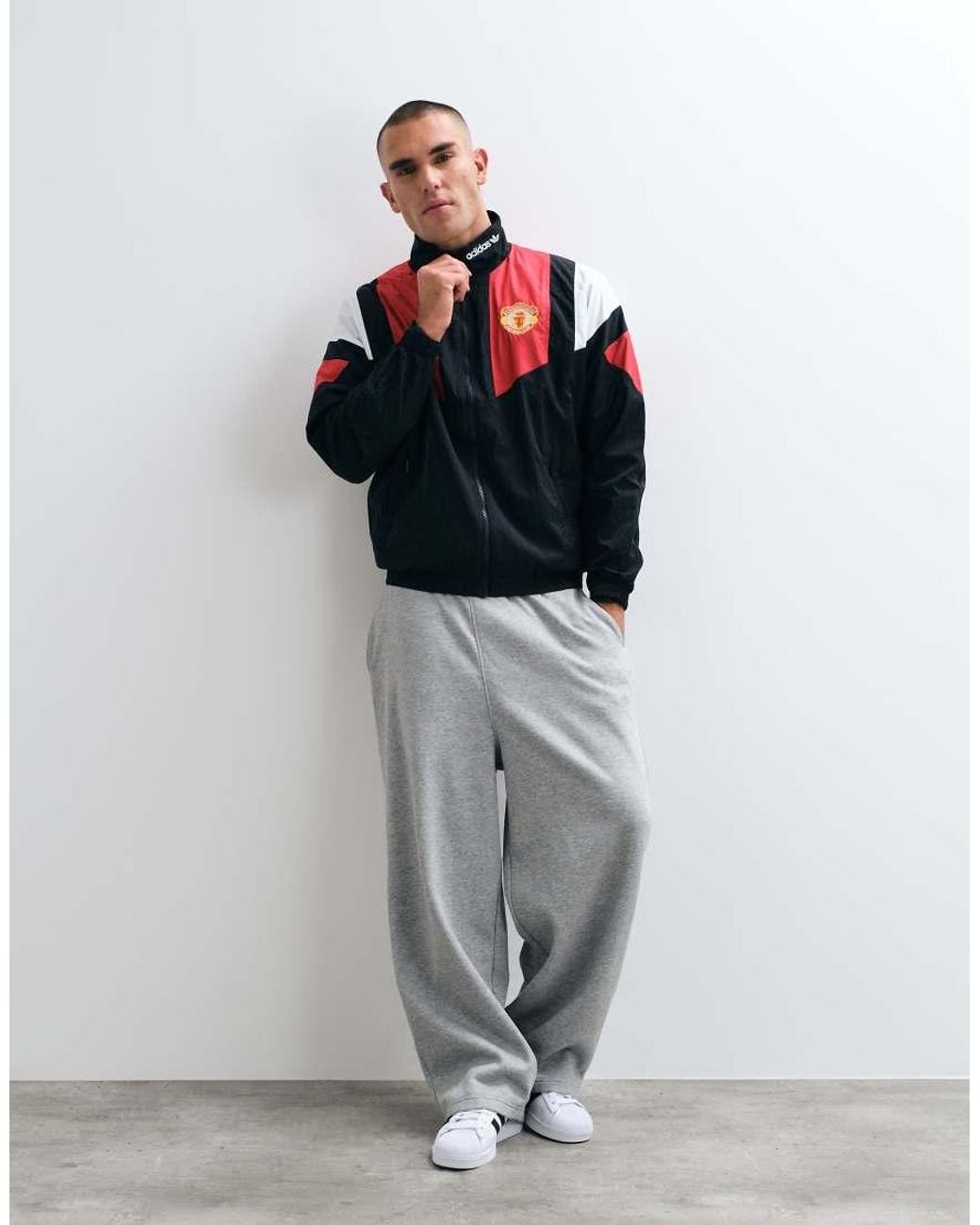 Adidas Originals Gray Adidas Football Manchester United 26/27 Eqt Tracktop for men