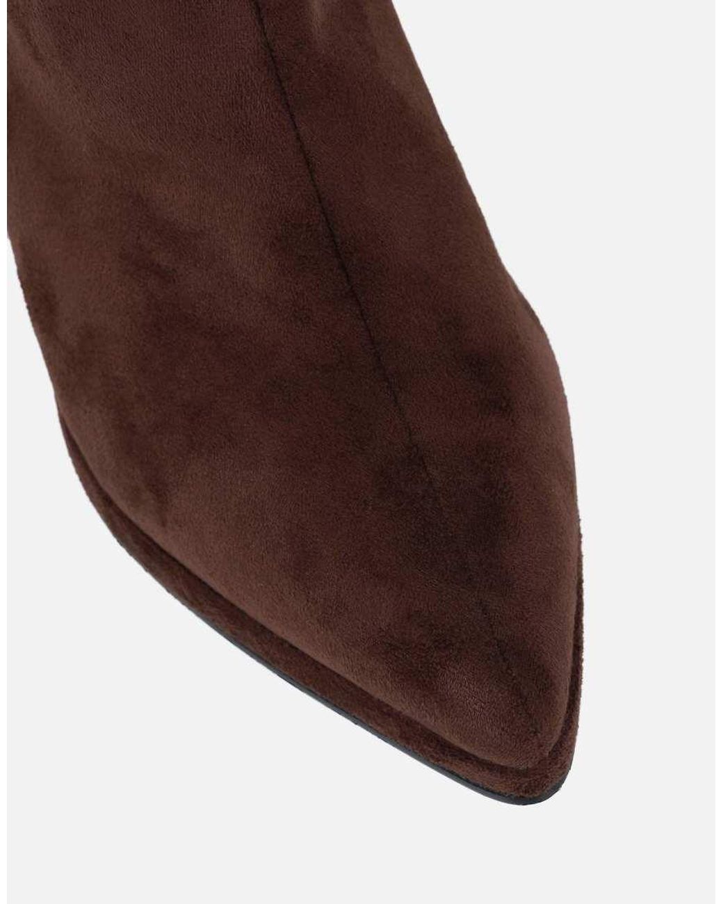 SIMMI Brown Clarke Ruched Boots