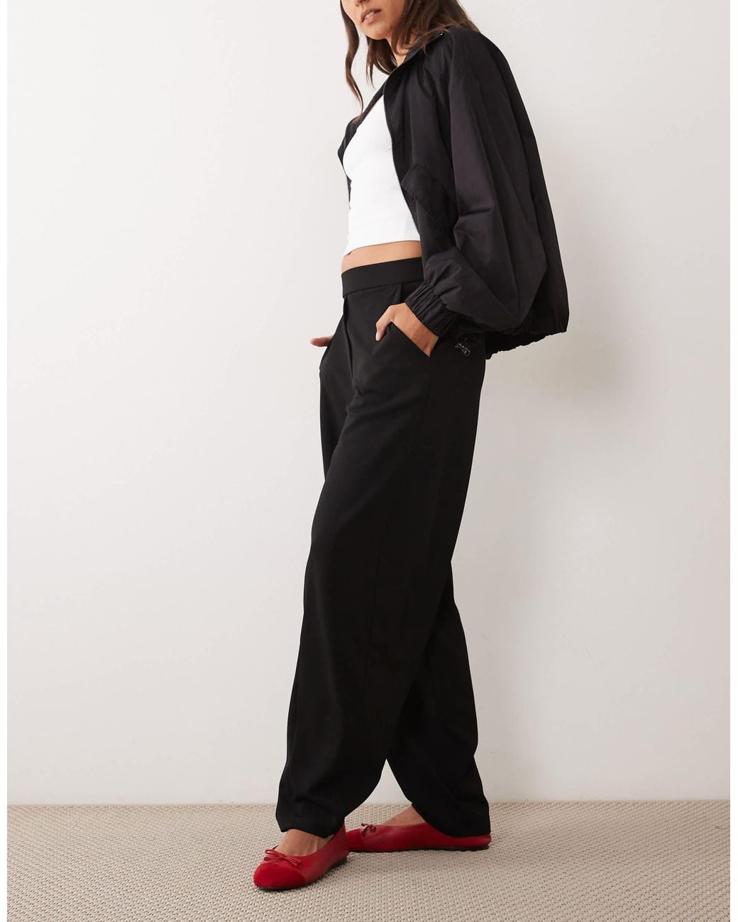 Jdy Black Barrel Pants