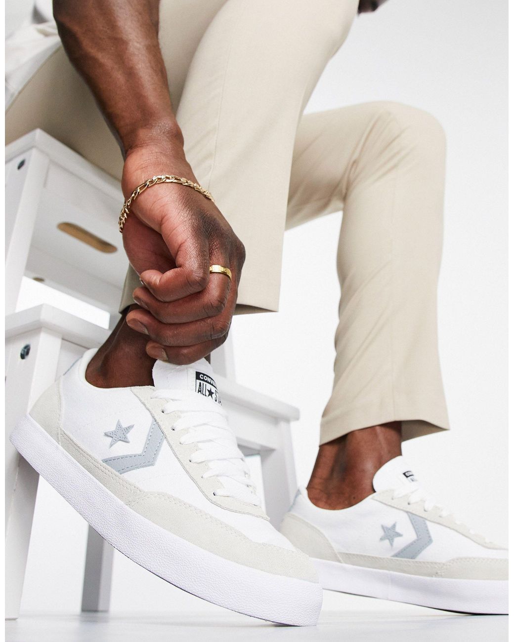 Converse Net Star Classic Summer Canvas Trainers in White for Men | Lyst UK