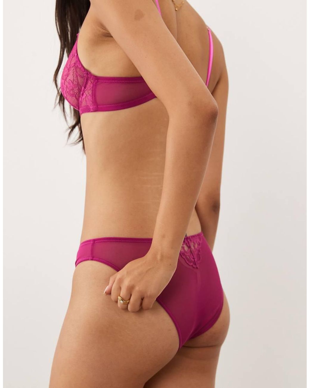 Ann Summers Red Sexy Lace Brazilian Brief