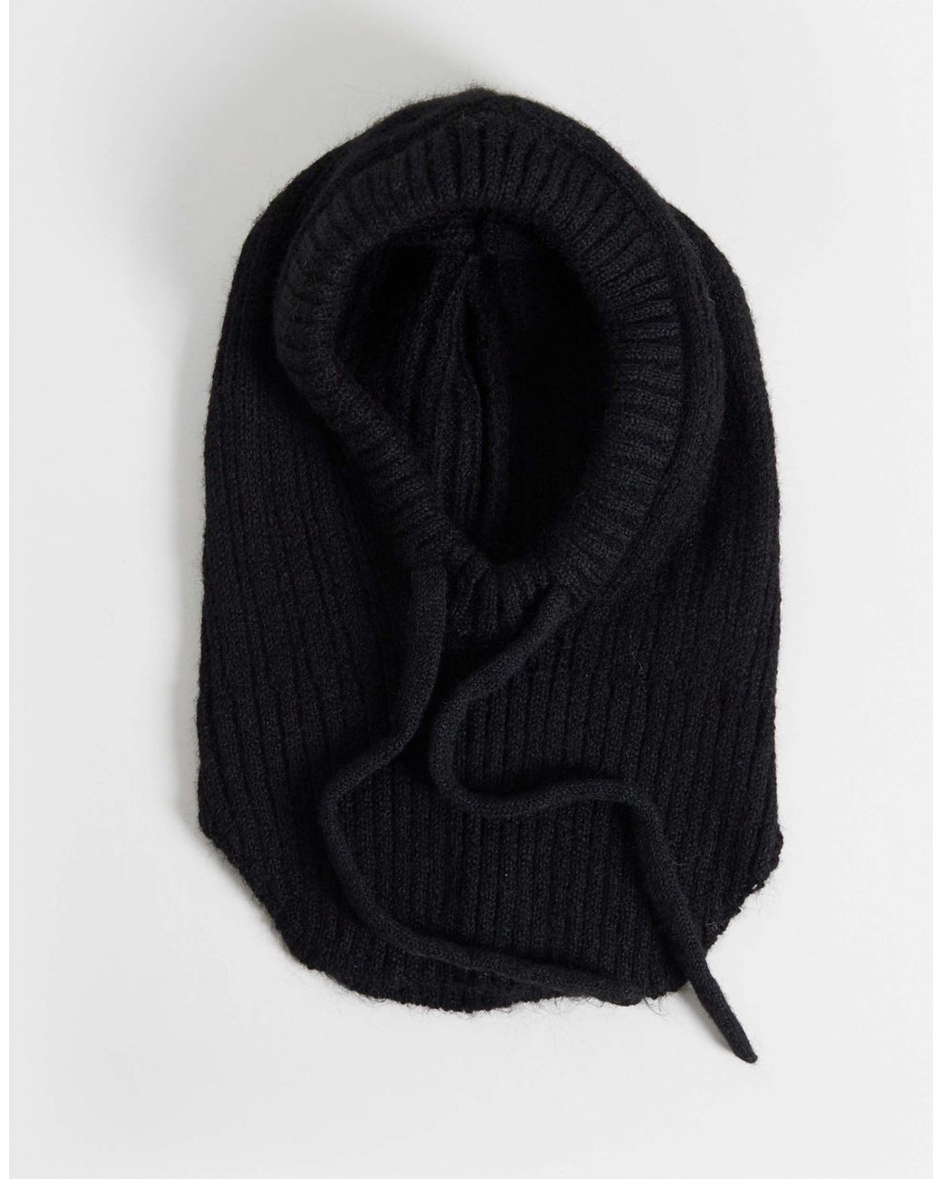 ASOS Black Gestrickte kapuze