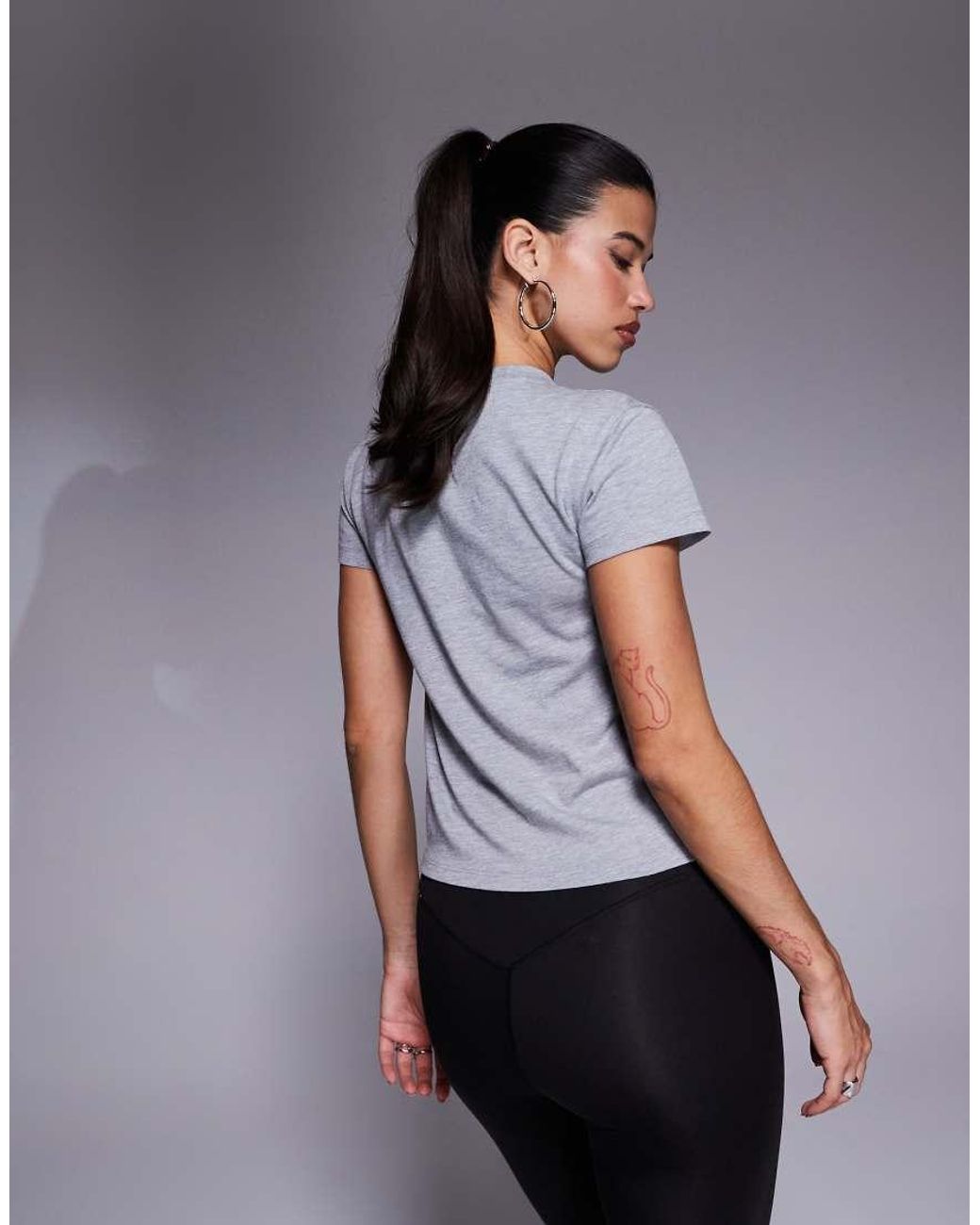 4505 Gray Icon Cotton Boxy T-shirt With Quick Dry Finish