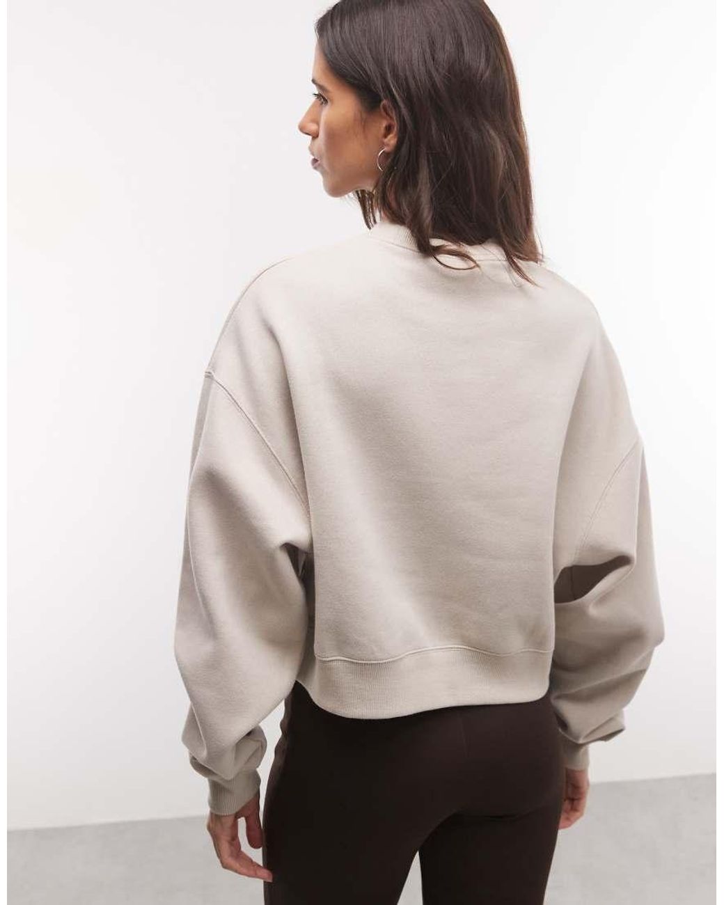 Nike Natural Studio Fleece Mid-Weight Graphic Print Sweat