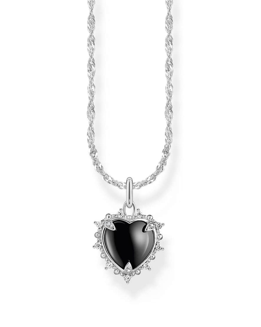 Thomas Sabo White Necklace With Pendant Heart Romance