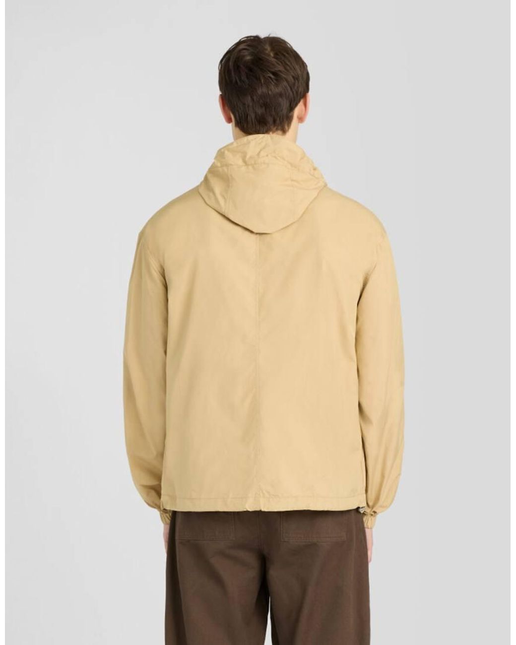 Lyle & Scott Natural Lightweight Hooded Utility Jacket for men