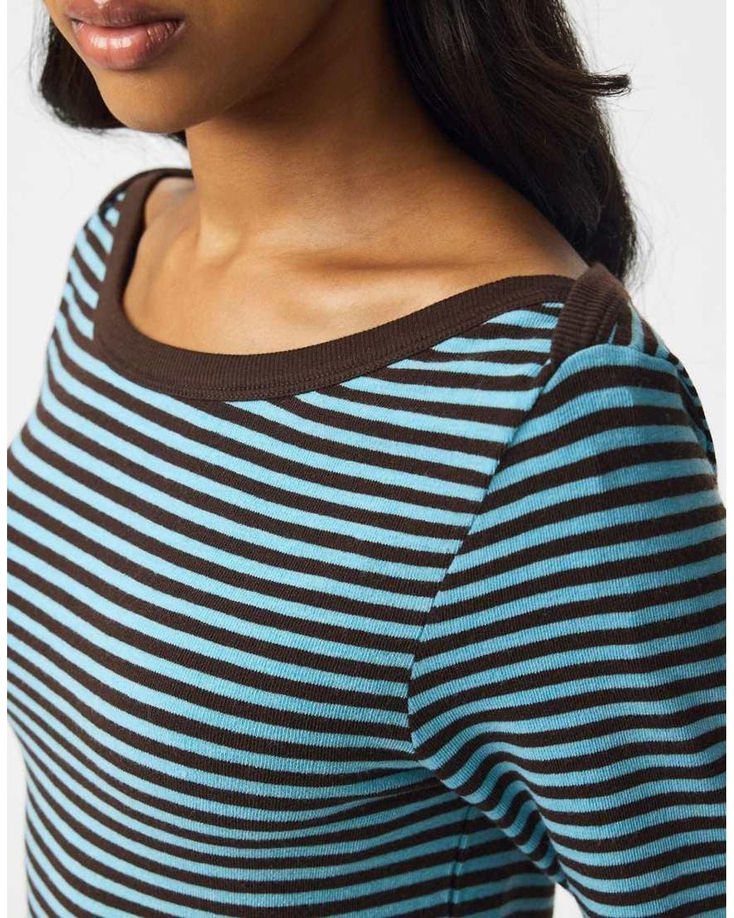 Pieces Blue Long Sleeved Top